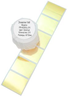 фото Картридж Этикетки Vell для Puty PT-50DC/PT-82DC (PR-4030GL-210), фото 1
