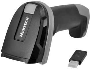 фото Беспроводной 2D сканер штрих-кода MERTECH CL-2420 BLE SPP Dongle P2D USB black, фото 1