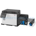 Электрографический принтер для печати этикеток OKI Pro1050, CMYK, белый тонер